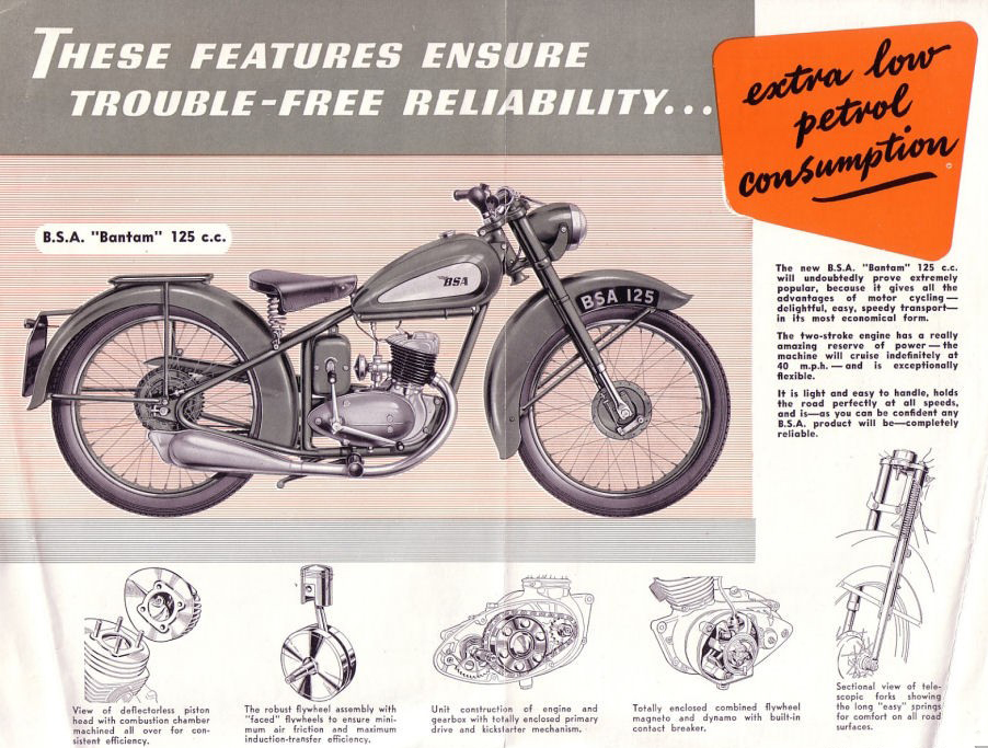 BSA-1950-Bantam-Brochure2 BSA Bantam 125cc 1950
