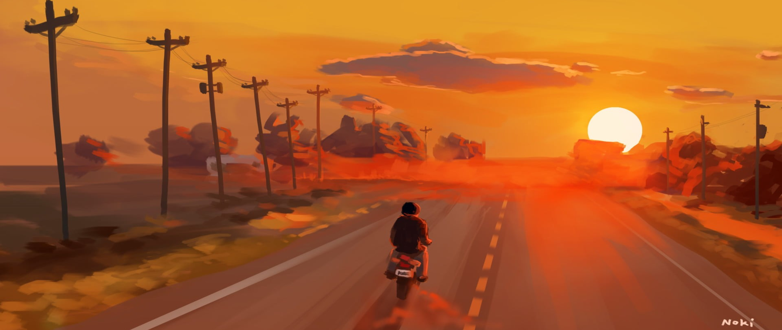 Sunset Riding into the sunset
